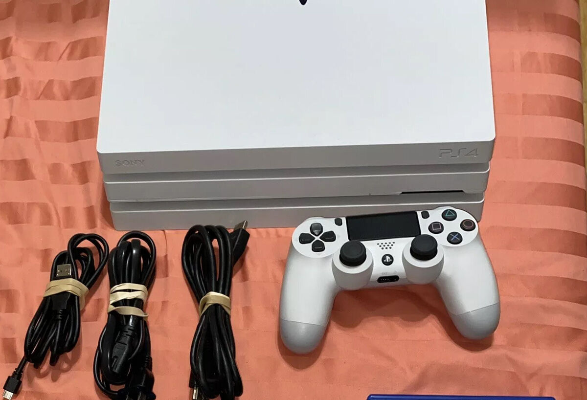 Sony PlayStation 4 Pro Console Glacier White 1TB