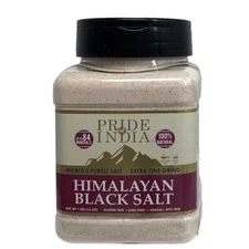 Pride of India - Himalayan Black Salt (Kala Namak) Extra Fine, 1 Pound (16Oz) Du
