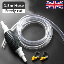 Hand Siphon Pump Petrol Diesel Water Oil Liquid Fuel Transfer Easy Use Pump UK