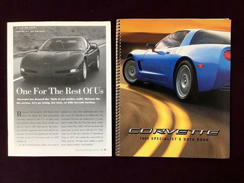 1999 Chevrolet Corvette Salesperson's Pro Trainer Specilist's Data Book OEM GM - Picture 3 of 9