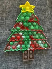 Christmas Tree Mix Fidget Bubble Popper Pop Stress Reliever It New in Package