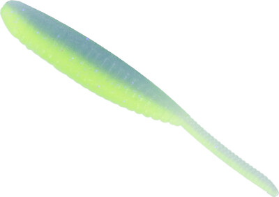 Yamamoto Baits Shad Shape Worm 10 Pack - Blue Pearl With Large Silver Flake, Soft Plastic Fishing Lure - View #11