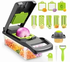 Vegetable Chopper  13 in 1 with 8 exchangeable blade