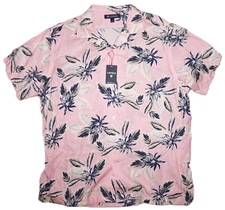 Daniel Cremieux S/S Hawaiian Shirt XL Pink Floral NWT (DSS540)