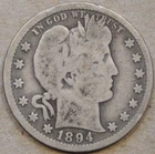 1894-O Barber Quarter 25c as Pictured