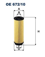 Filtron OE672/10 ÖLfilter FüR Bmw Toyota Alpina