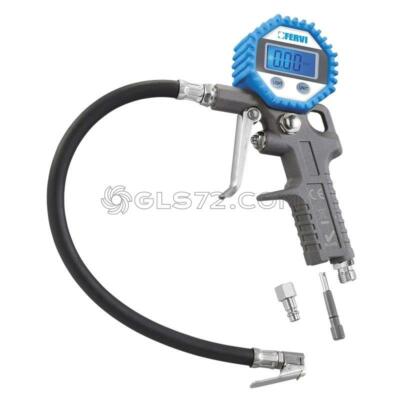 REIFENDRUCKPISTOLE DRUCKLUFTPISTOLE REINFENFÜLLER DIGITAL MANOMETER FERVI 0125
