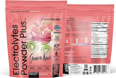 PowderVitamin Electrolytes Powder Plus [Guava Kiwi] 100 servings