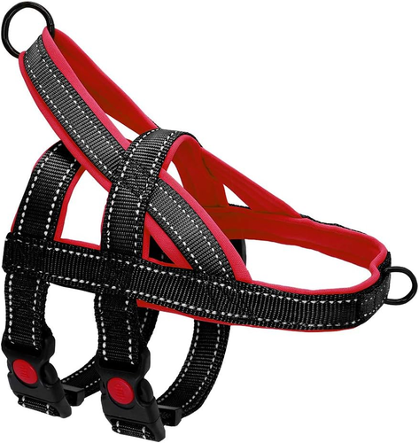 No Pull Escape Proof Dog Harness for Small Medium Large Dogs - Soft Padded Refle