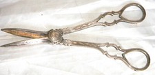 L. Tobert  Co. Silver-Plate Grape Vine Scissors / Shears 996 - Antique