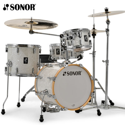 Sonor AQ2 Series 4 Piece SAFARI Drum Set Shell Pack White Marine Pearl