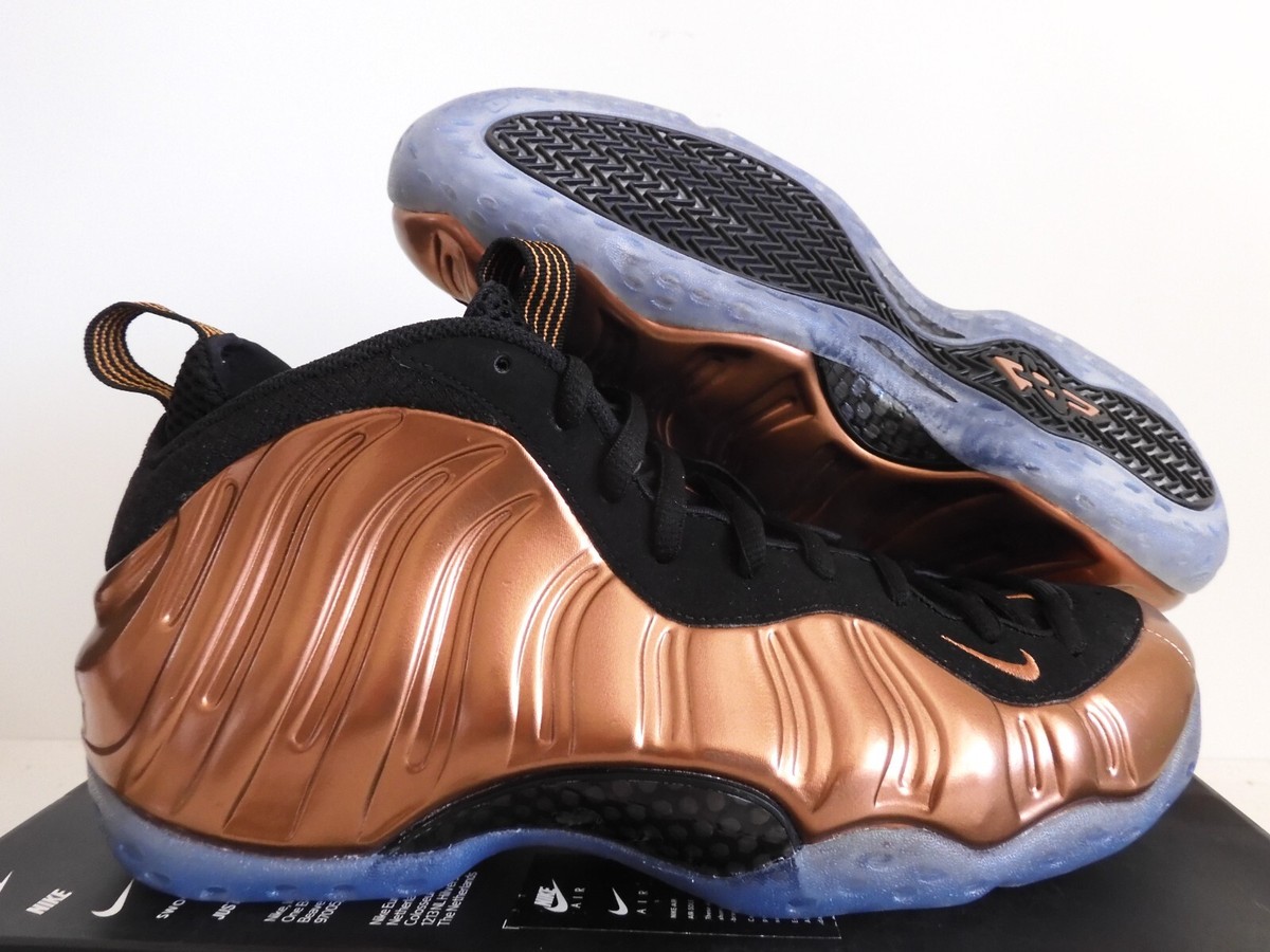 NIKE AIR FOAMPOSITE ONE BLACK-METALLIC COPPER-BLACK SZ 15