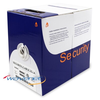 Wavenet 22/4C CMR Stranded Unshielded Riser Security Cable White - 1000ft