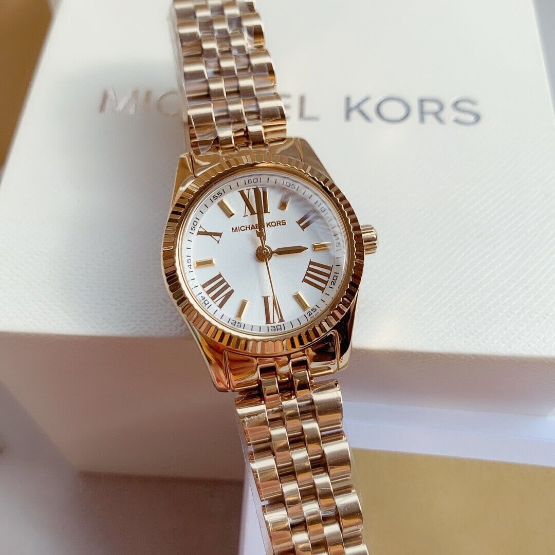 Michael Kors Women's MK3229 - Petite Lexington Gold Watch | eBay Michael Kors Women's MK3229 - Petite Lexington Gold Watch | eBay