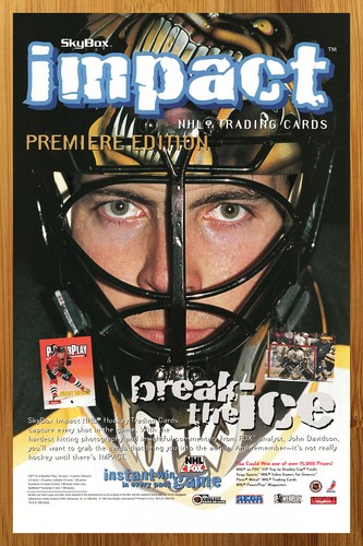 1996 Skybox Impact NHL Trading Cards Vintage Print Ad/Poster Jeremy ...