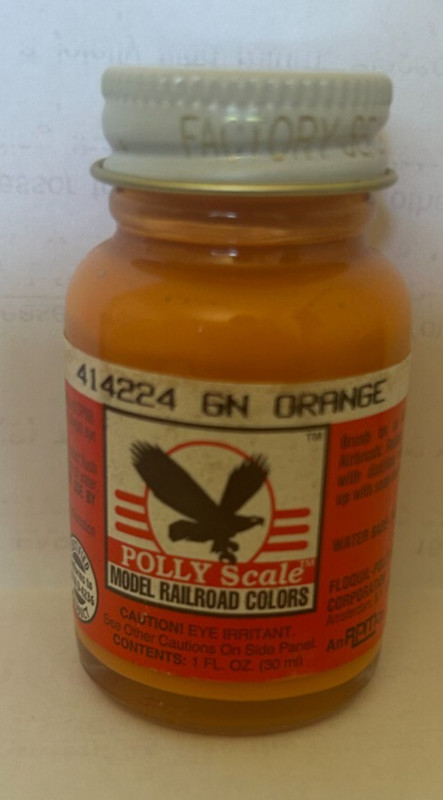Polly Scale Great Northern Orange  New old Stock