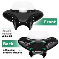 Universal Front Fairing Batwing Windshield Windscreen For Harley Yamaha Suzuki