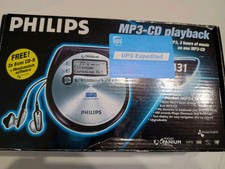New Philips Pocket Expanium EXP 431/00c Personal Mini MP3 CD Player remote rare