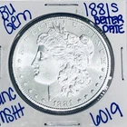 1881 S BU UNCIRCULATED MORGAN SILVER DOLLAR AUTHENTIC U.S.MINT FREESHIPPING 6019