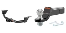 CURT Trailer Hitch Tow Kit 2in Receiver, 2in Ball Mount, Pin & Clip - 13161