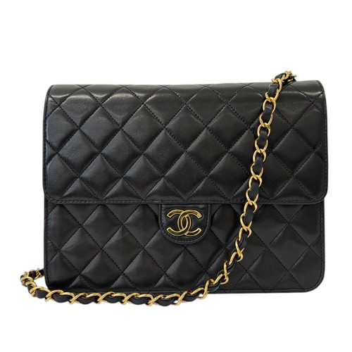 CHANEL Matelasse Lambskin Single Flap Chain Shoulder Bag A03569 172501