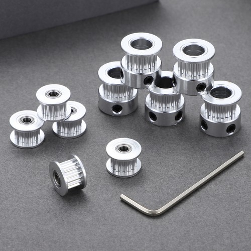Set Ruota Sincrona Idler Ruote Alluminio Ingranaggi Puleggia Cinghie di Distribuzione Pulegge - Foto 10 di 10