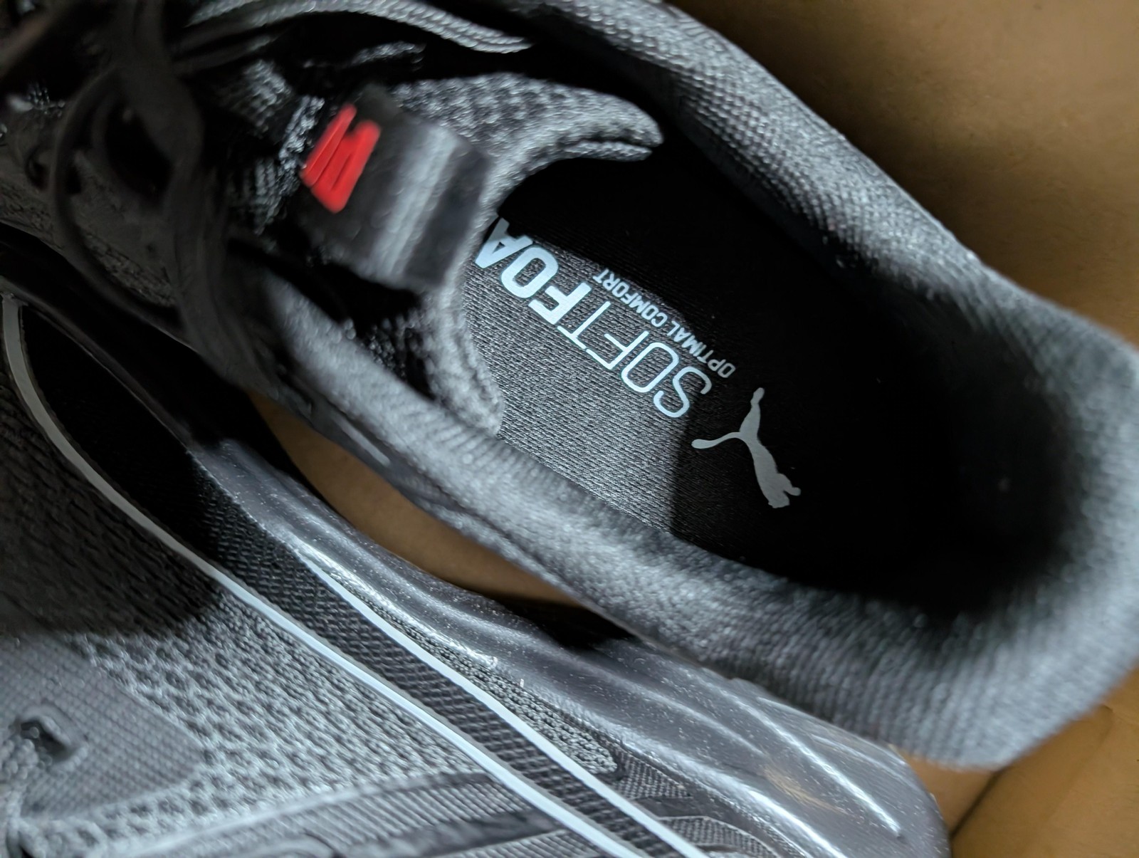 Puma Disperse Shoes Mens Size 9 Black Mesh SoftFoam Running Sneakers 312263 03 thumbnail 4