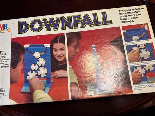 Vintage Downfall Game COMPLETE Milton Bradley 1979 Face to Face Competition