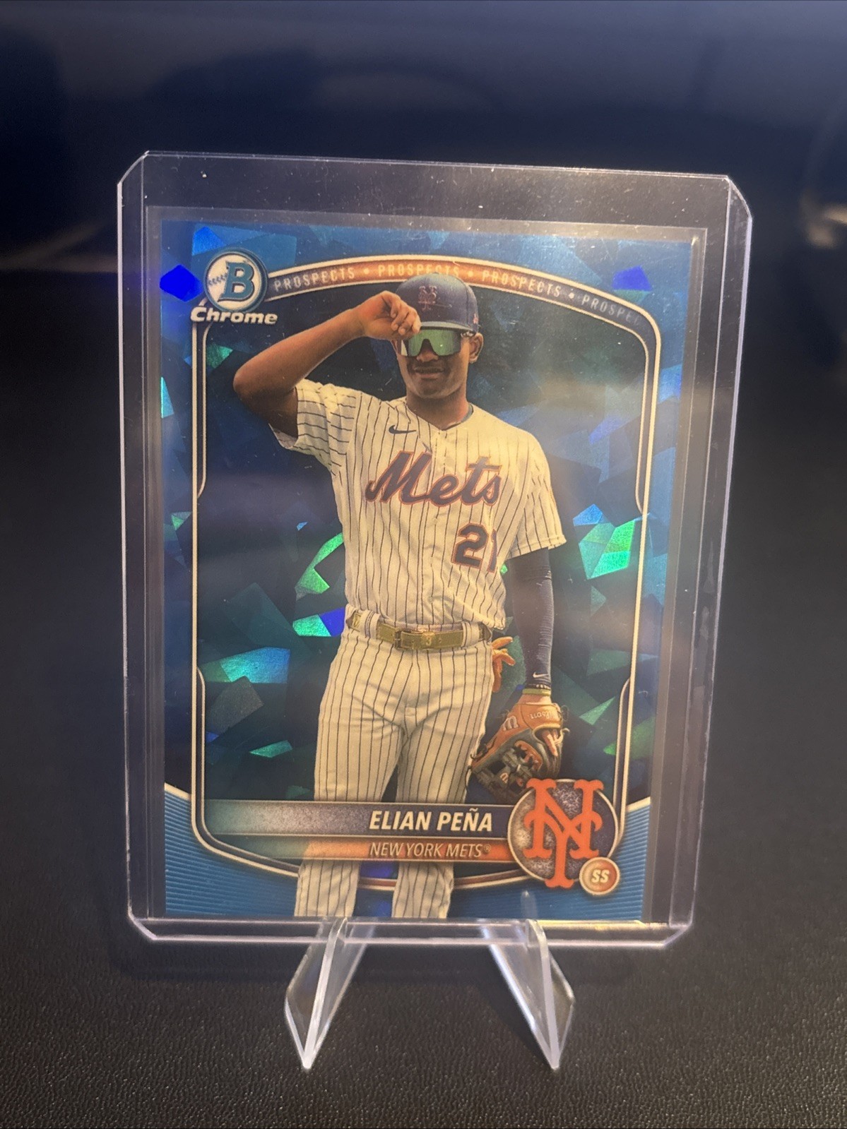 2025 Bowman Chrome Sapphire - Elian Pena Image Variation # BCP-155