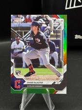 2026 Topps Now Chase DeLauter Road to Opening Day #OD-67 Green /99 Rookie RC