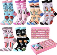 6/12 Pairs Novelty Socks for Women Men with Creative Gift Box Appreciation Gifts