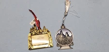 wizarding world of harry potter lot of 2 christmas ornaments universal studios