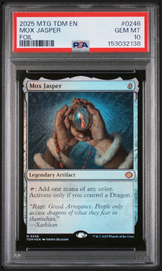 2025 MTG TARKIR: DRAGONSTORM MOX JASPER FOIL #246 PSA 10 GEM MINT!!!