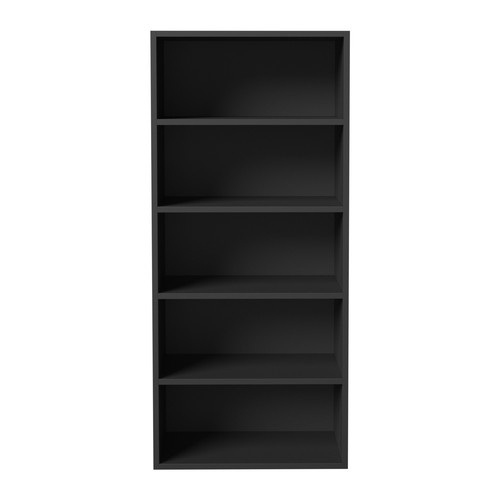 Oikiture Wardrobe Shelf Unit Clothes Storage Cabinet 5 Shelves Organiser Black - Picture 6 of 10