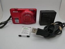 Nikon COOLPIX S6400   16.0MP Digital Camera   Red   Used