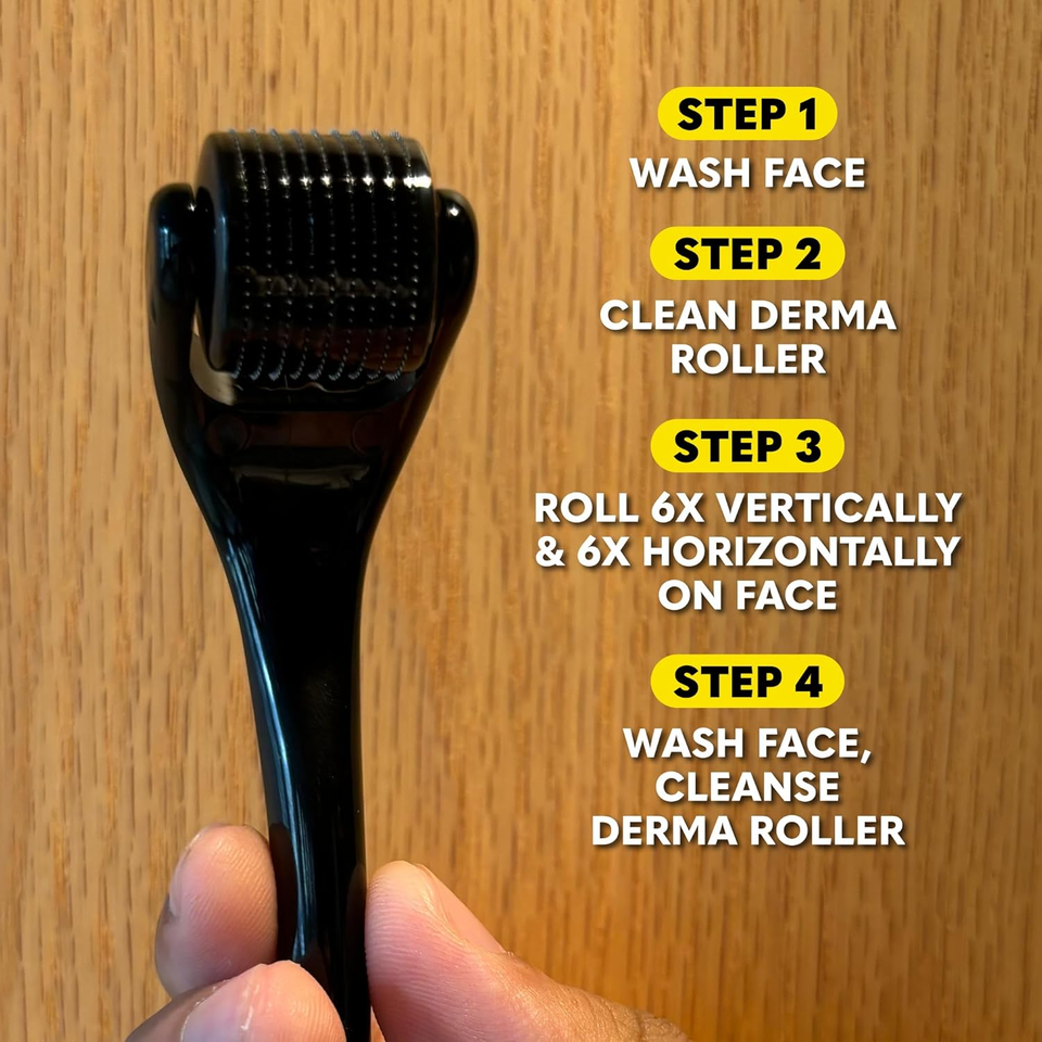 Boolavard Mikronadel-Roller 2,0 Mm – Derma Stamp Für Gesicht & Kopfhaut, Fördert Kollagen, Gegen Falten & Narben (für Frauen & Männer)