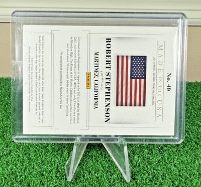 Robert Stephenson 2014 National Treasures USA Patch On-Card
