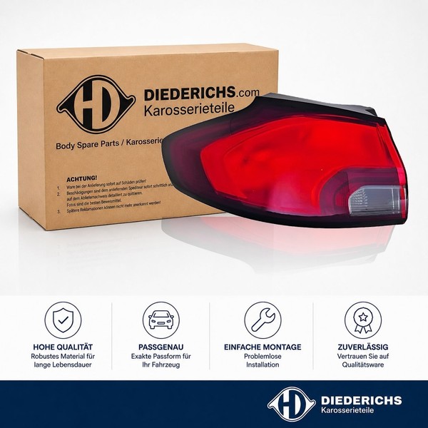 Heckleuchte Rechts Diederichs 1892090 FÜR Opel Vauxhall RÜCkleuchte Hecklicht-image