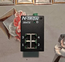 N-TRON 304TX 10-30V 0.5A 4-Slot Ethernet Switch.                            