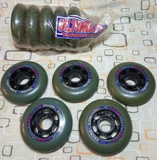 Ultimate Racing 10-pack 76mm ENERGY Inline Racing Skating Wheels Green