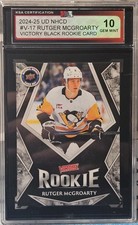 2025 Upper Deck NHCD Rutger McGroarty Black Victory Rookie 🚨🚨 KSA 10 Gem Mint
