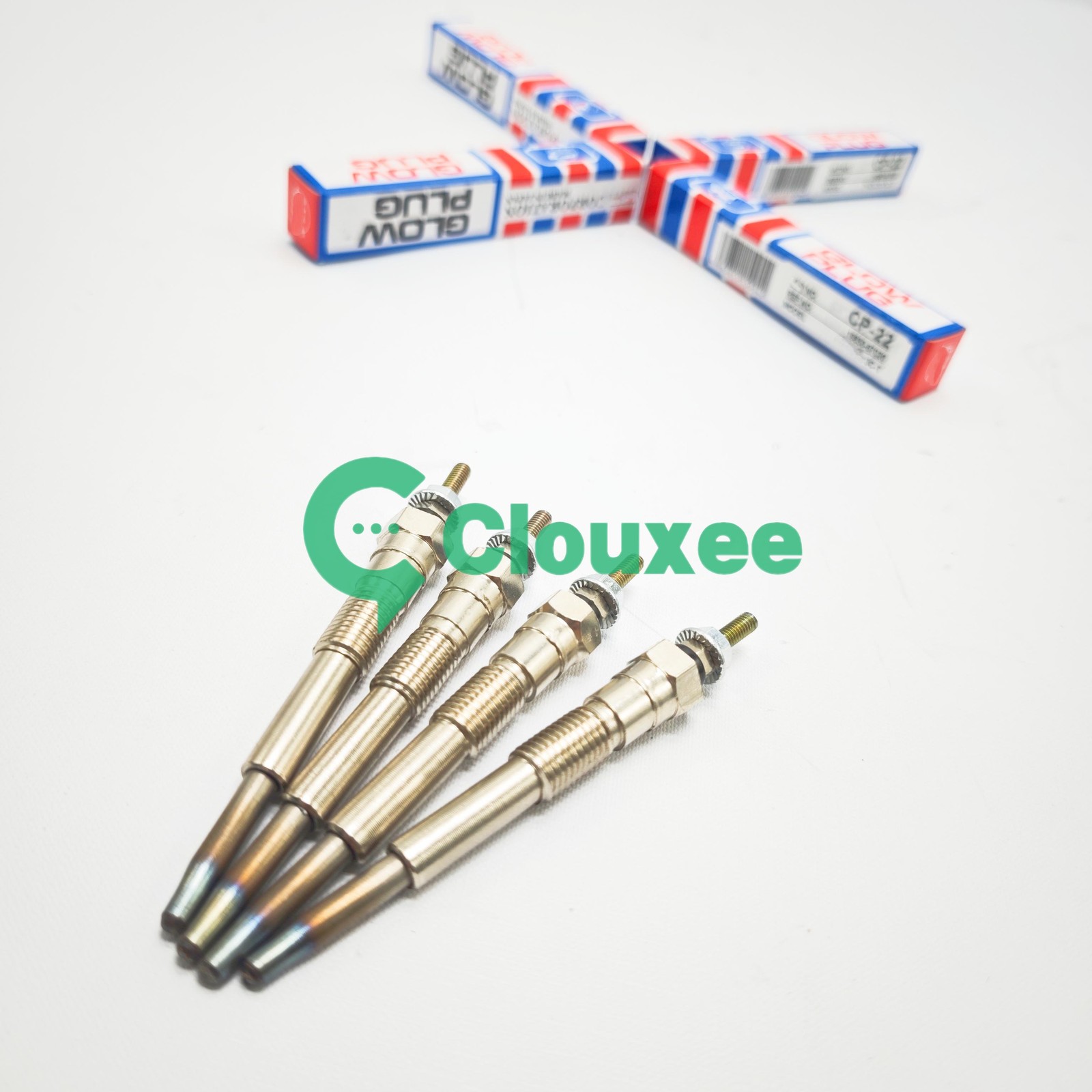 4x Glow Plug HKT CP-22 For Toyota 1KZ-TE 1CT 1KZ-T 19850-67030