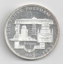Germany 10 Mark, 1993 1000 Years-City of Potsdam Silver
