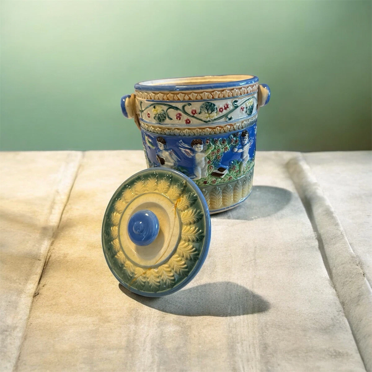 Japan Biscuit Jar In Vintage Collectible Cookie Jars Pre-1970 for