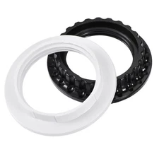 E26/E27 Light Socket Rings Lamp Shade Holder Adapter Ring 6Pcs Black 6Pcs White