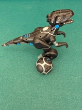 VIDEO WowWee MiPosaur Robotic Toy Track Ball Dinosaur Interactive Lights Sounds
