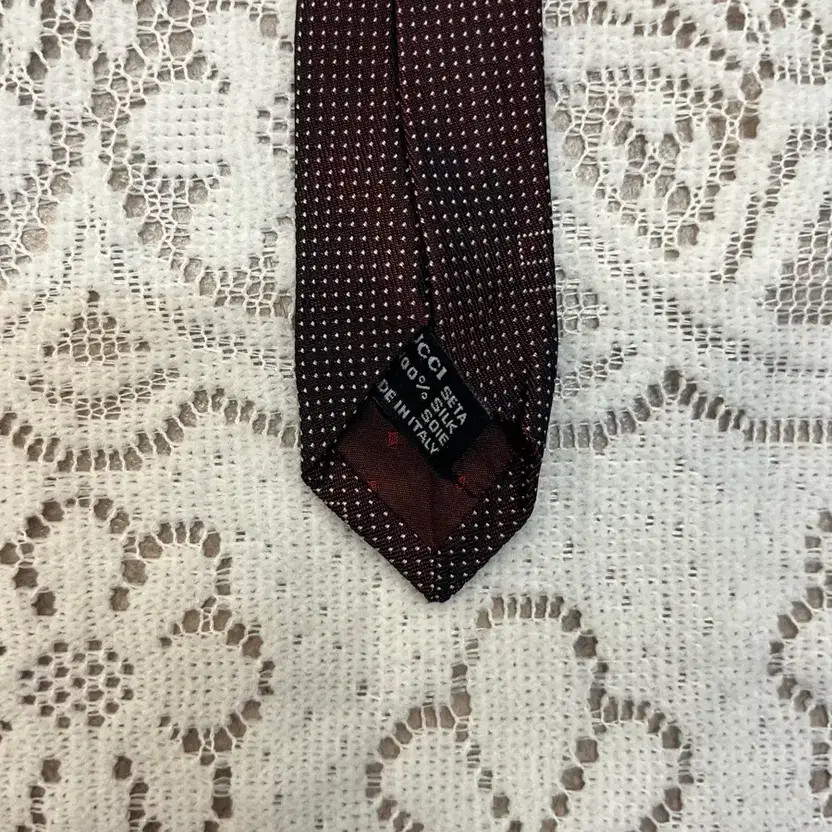Gucci Dot Burgundy Tie #csz3131 thumbnail 4