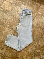 Vintage Levi s 512 Slim Fit Straight Leg Jeans Light Wash Raw Hem Size 8 Reg