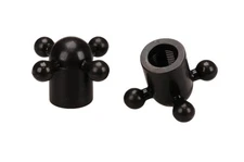 Porkchop BMX Iliad Faucet old school BMX bicycle valve caps - BLACK