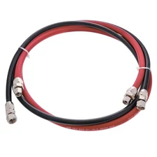 6 Foot Air and Fluid Hose Assembly Set for Spray Guns, Paint Pressure Pot Tanks